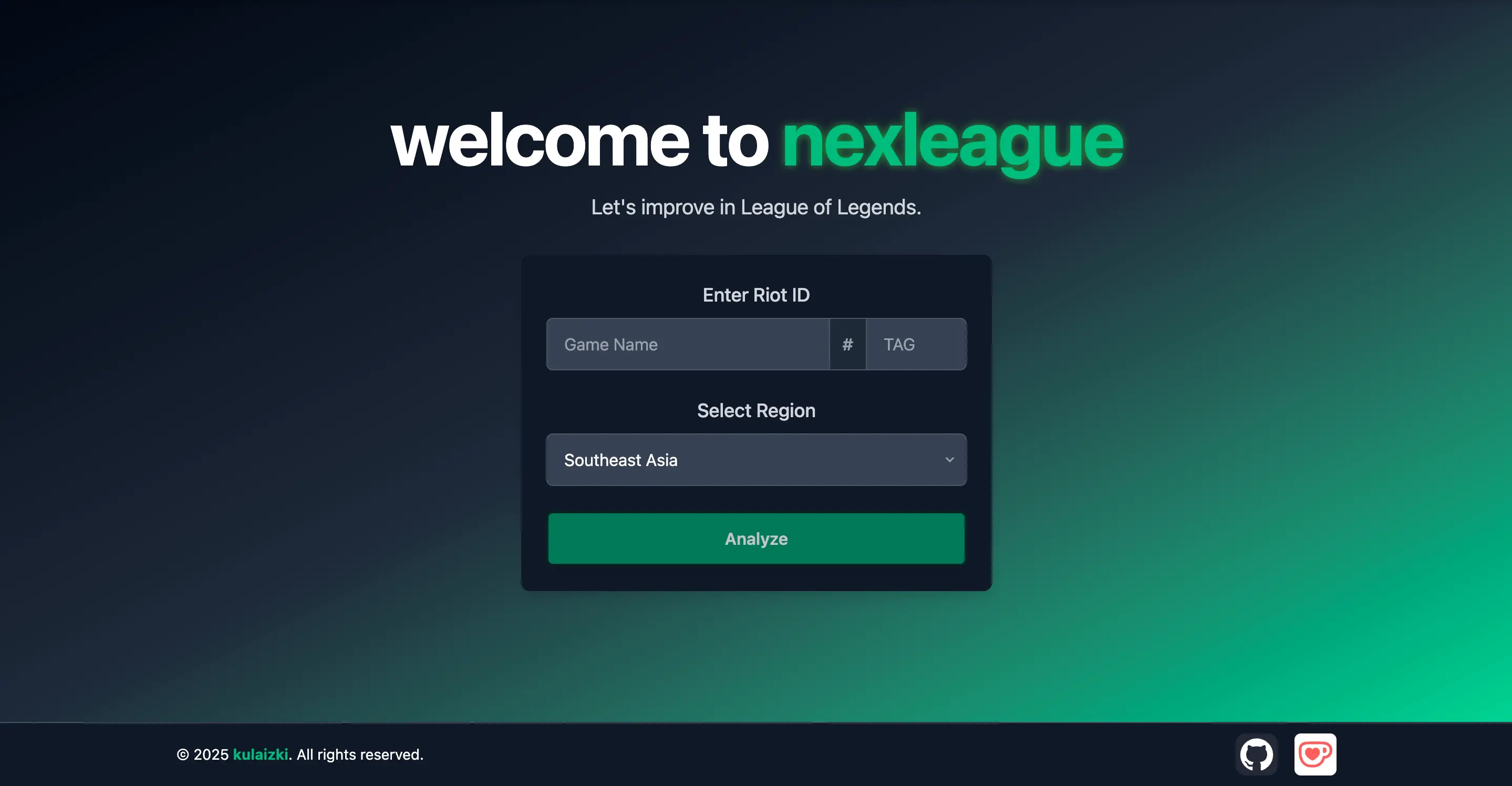 Screenshot of Nexleague